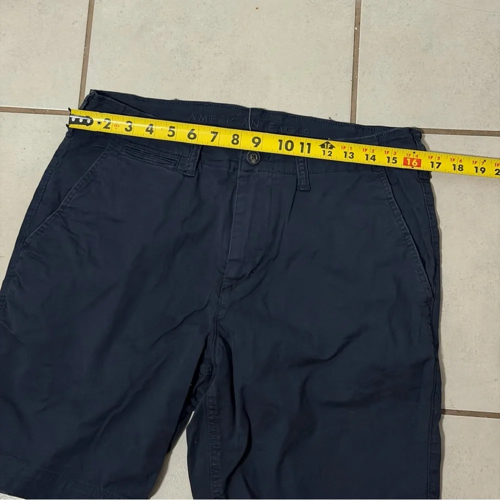 American‎ Eagle Men's Flex Navy Classic Chino Casual Shorts size 32